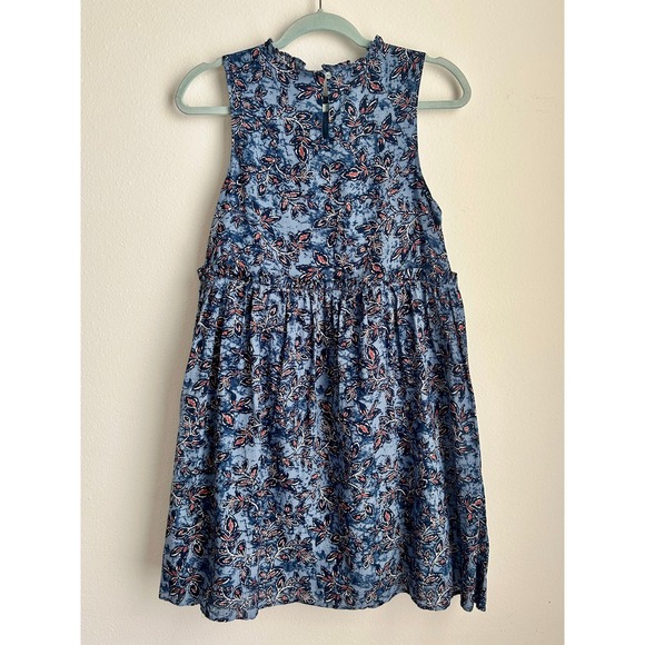 Lucky Brand I Blue Floral Paisley Print Sleeveless Swing Dress I Size XS - Picture 2 of 13